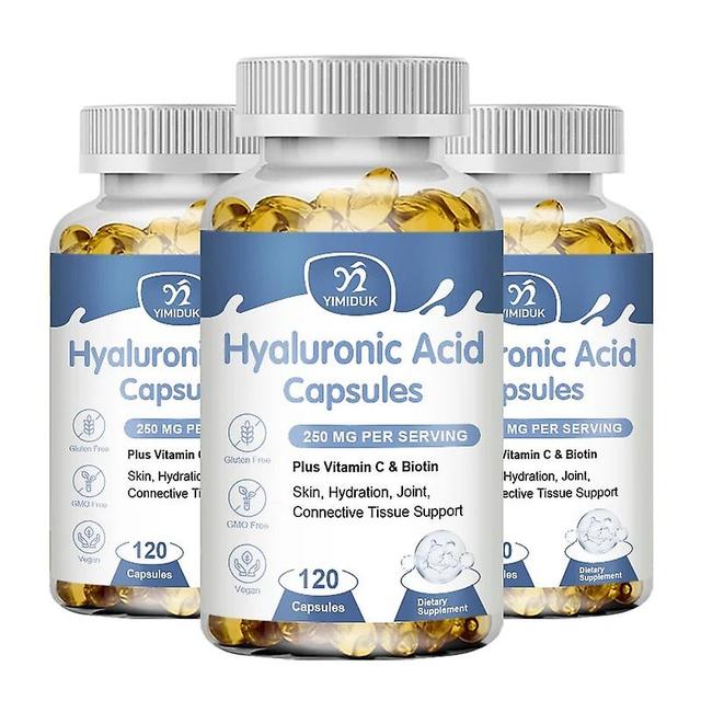 Sofirn Hyaluronic Acid Capsules with Biotin & Vitamin C Improve Rough Skin Care, Joint Lubrication 3 Bottles 120pcs on Productcaster.