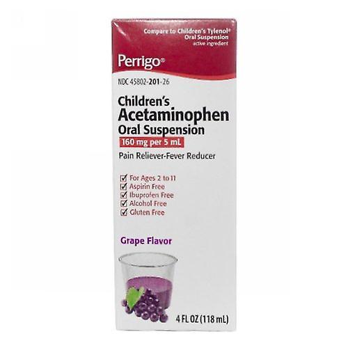 Perrigo Children's Acetominophen, 160 mg, 4 Oz (Pack of 1) on Productcaster.