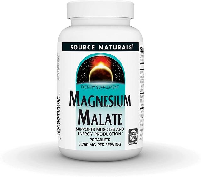 Source Naturals Magnesium Malate 1250mg 90 Tablets on Productcaster.