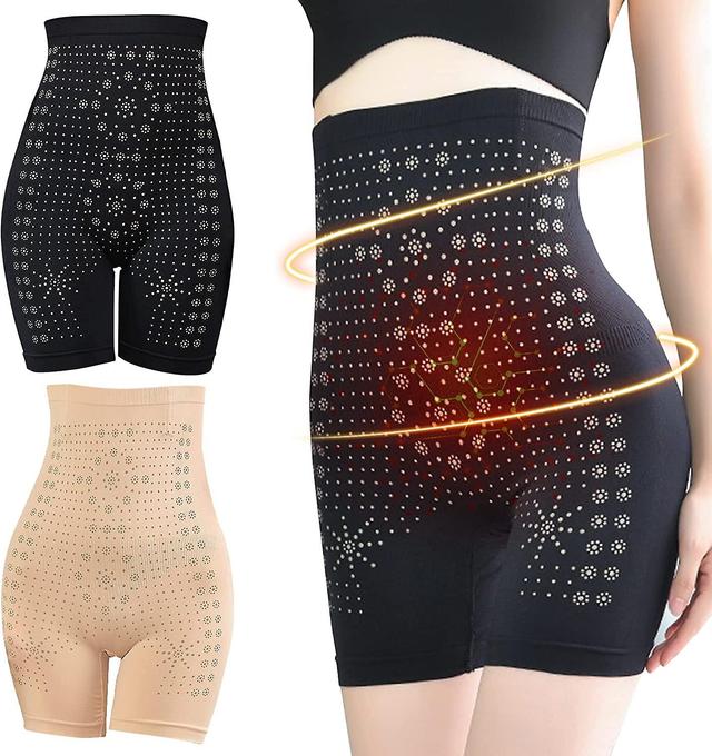 2pcs Unique Fiber Restoration Shaper, Far Infrared Negative Oxygen Ion Fat Burning Tummy Control & Detox Bodysuit S on Productcaster.