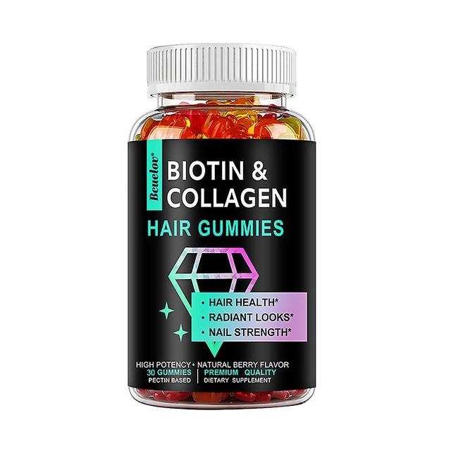 Vorallme Haarwuchsgummi Vitamine - Biotin, Kollagen, B7 Gummibärchen Vitamine - Haare, Nägel Haut - Antioxidans, allgemeine Gesundheitsunterstützun... on Productcaster.