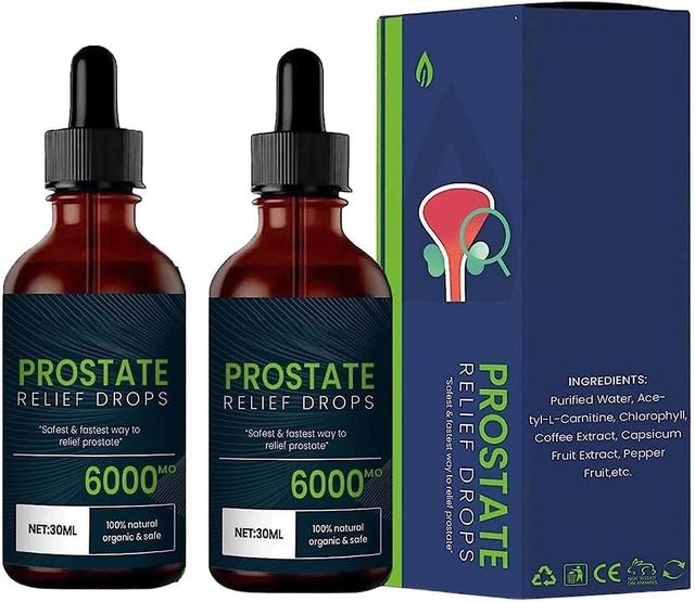 30ml Prostate Drops Prostate Treatment Drops Men's Prostate Natural Herbal Drops 2pcs on Productcaster.