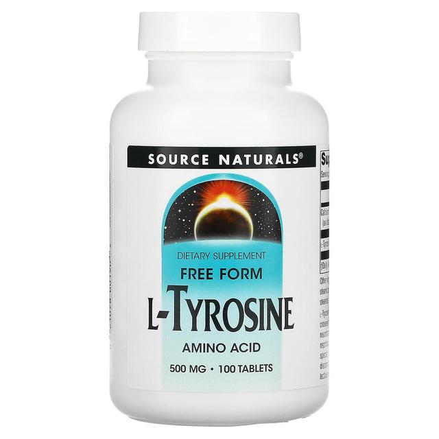 Source Naturals, L-Tyrosine, 500 mg, 100 Tablets on Productcaster.