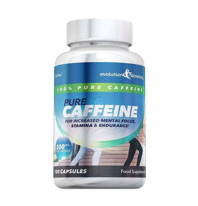 Pure Caffeine 200mg Tablets - 100 Capsules - Caffeine Supplement - Evolution Slimming on Productcaster.