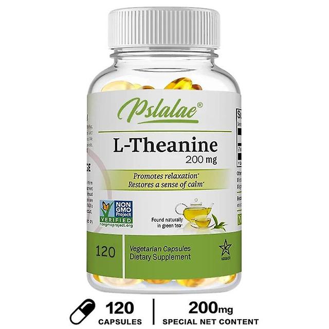 Vorallme Premium L-theanine Capsules 200 Mg Relieve Stress, Support Healthy Mood, And Improve Focus 120 Capsules on Productcaster.