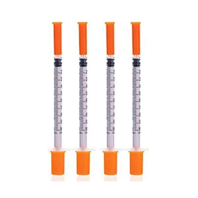 100 Pack 30g 1cc 1/2inch Syringe With Needle - Disposable Individual Package on Productcaster.