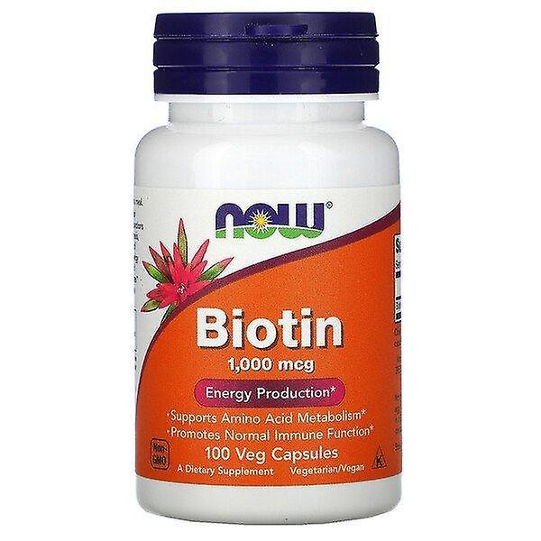 Now Foods, Biotina, 1.000 mcg, 100 Capsule Veg on Productcaster.