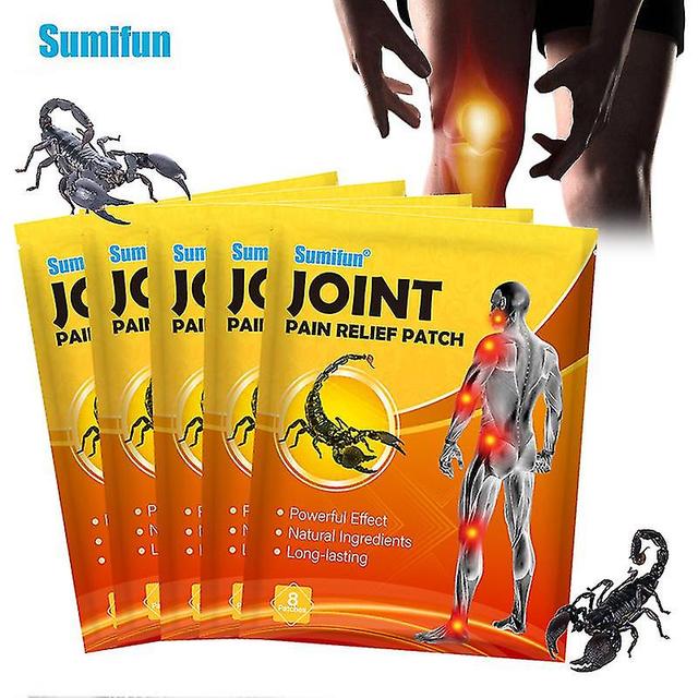 Mja 8/24/40pcs Scorpion Venom Joint Pain Relief Patch Muscle Sprain Acid Ache Sticker Arthritis Rheumatism Herbal Plaster 40pcs in 5bags on Productcaster.