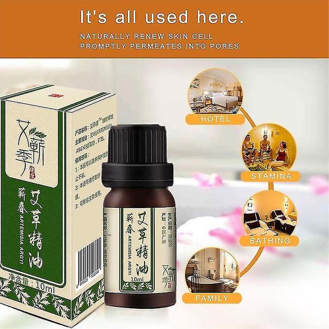 Mugwort Essential Oil Mugwort Season Plant Aromatherapy Essential Oil 10ml Wormwood Compound Essential Oil Oem Massage Pedicure-5pcs on Productcaster.