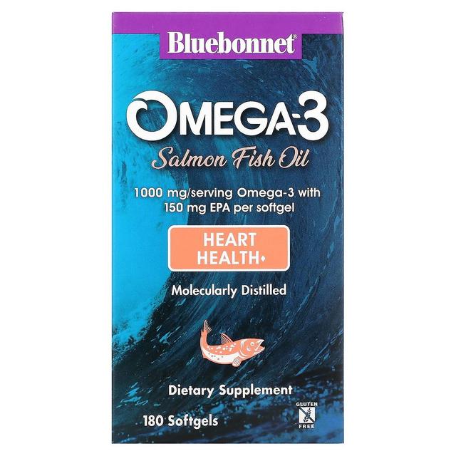 Bluebonnet Nutrition, Omega-3 Salmon Fish Oil, 1,000 mg, 180 Softgels on Productcaster.