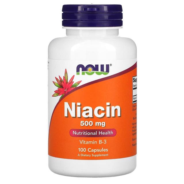 NOW Foods, Niacin, 500 mg, 100 Capsules on Productcaster.