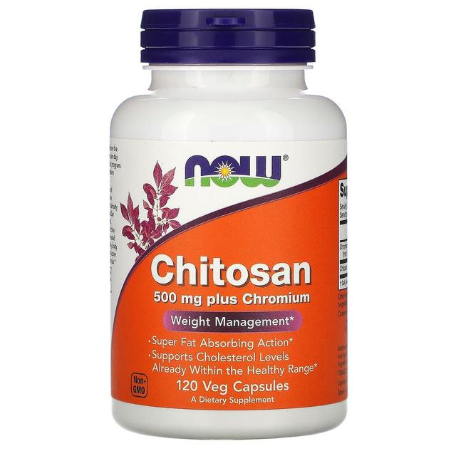 NOW Foods, Chitosan Plus Chromium, 500 mg, 120 Veg Capsules on Productcaster.