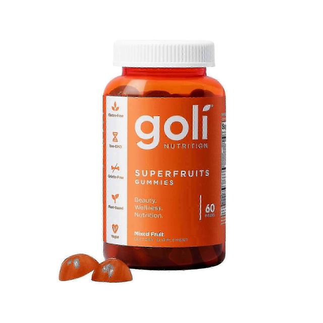 Goli nutrition super fruits gummies, 60 ea on Productcaster.