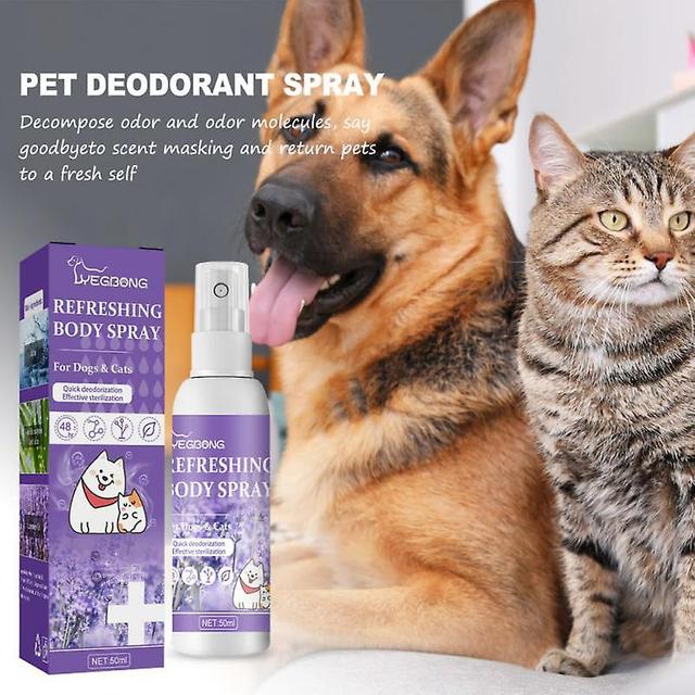 50ml Dog Cat Deodorant Contains Natural Plant Formula Pet Liquid Perfume Spray, Make Your Dog on Productcaster.