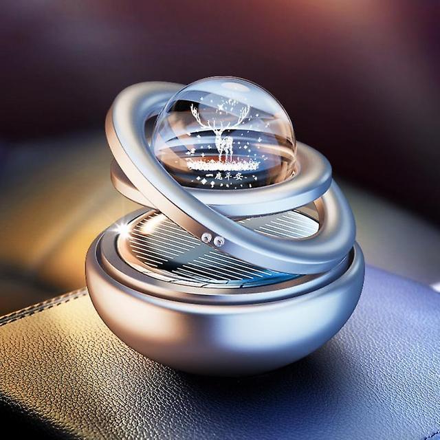 Car Air Freshener Interstellar Solar Rotary Aromatherapy Fragrance Ornaments Mini Car Perfume Diffuser Auto Interior Accessories on Productcaster.