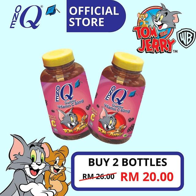 Timktv [buy 3 Rm39.90]one Q Gummy With Vitamin C 100g - Grape Flavor 2 bottles Onesize on Productcaster.