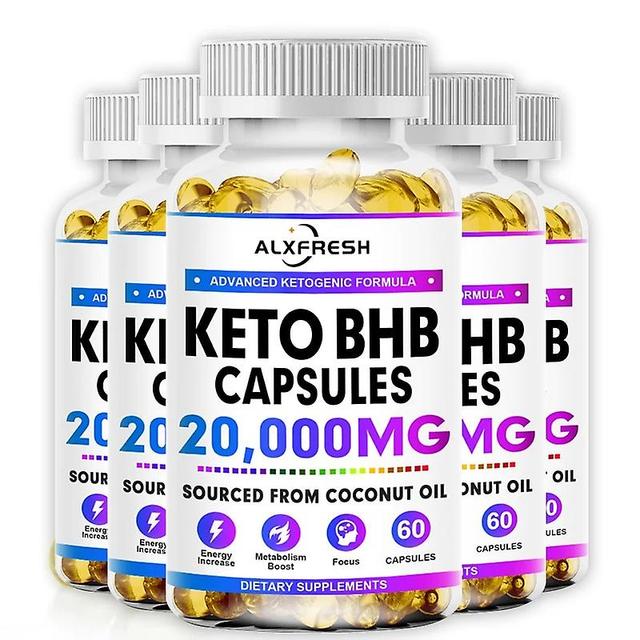 Eccpp Fast Slimming Pills 100% Organic Keto Detox Capsule For Flat Belly Deep Clean&detox Provide Energy Fat Burner Lose Weight Diet 5X Bottle 60pcs on Productcaster.