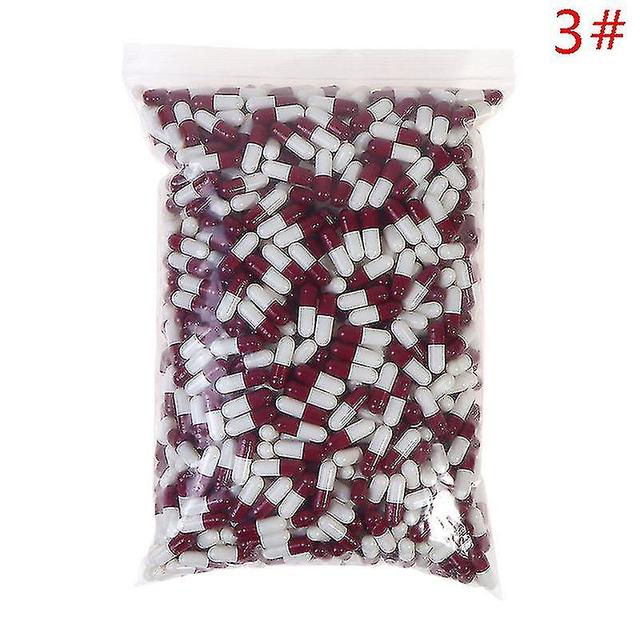 1000pcs 0# Empty Capsule Gelatin Capsule Vitamin Capsulegel Medicine Pill Refill Purple 3 on Productcaster.