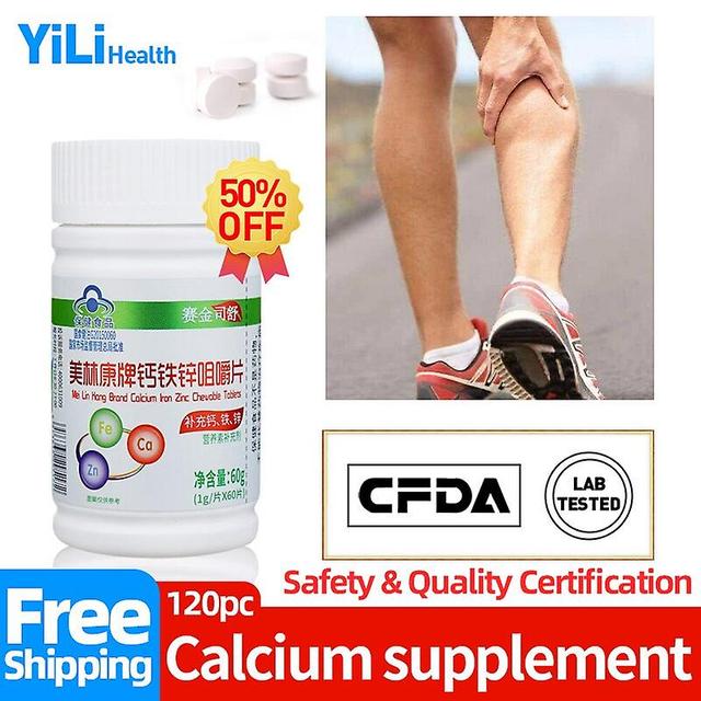 Coscelia Calcium Iron Zinc Supplements Joint Pain Chewable Tablet Osteoporosis Cramp Height Growth Capsules Loose Teeth Bone Cfda Approve 1bottle 60pc on Productcaster.