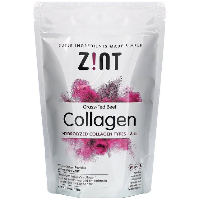 Zint, Grass-Fed Beef Collagen, Hydrolyzed Collagen Types I & III, 10 oz (283 g) on Productcaster.