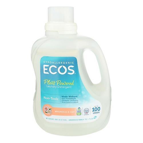 Earth Friendly Laundry Ecos Magnolia & Lily, Case of 4 X 100 Oz (Pack of 1) on Productcaster.