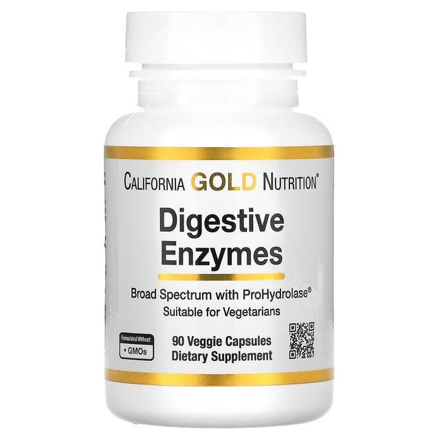 California Gold Nutrition, Enzimas Digestivas, 90 Cápsulas Vegetais on Productcaster.