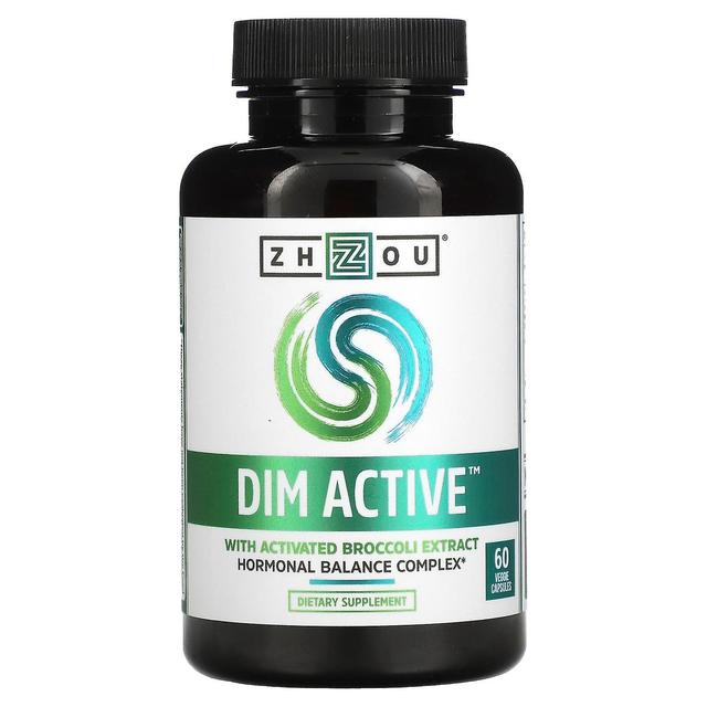 Zhou Nutrition, DIM Active, Hormonalny Kompleks Równowagi, 60 kapsułek wegetariańskich on Productcaster.