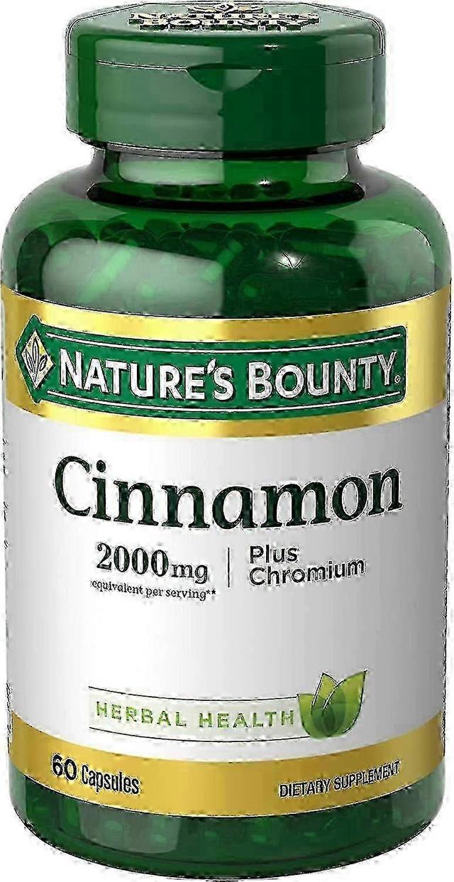 Natures Bounty Príroda ' s Bounty škorica, 2000 mg, plus chróm, kapsule, 60 EA on Productcaster.