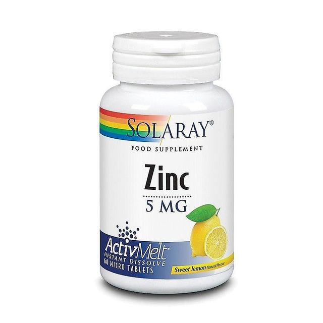 Solaray Zinc AivMelt 5mg Lozenges Lemon 60 (58435) on Productcaster.