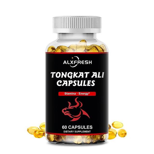 Visgaler Alxfresh 120pcs Powerful Tongkat Ali Root Capsules Tongkatali Anti-fatigue Relief Gout Hormone Maintenance For Men Supplements on Productcaster.