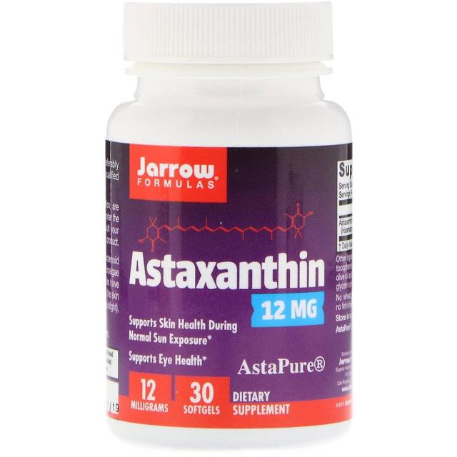 Jarrow Formulas Jarrow Formules, Astaxanthine, 12 mg, 30 Softgels on Productcaster.