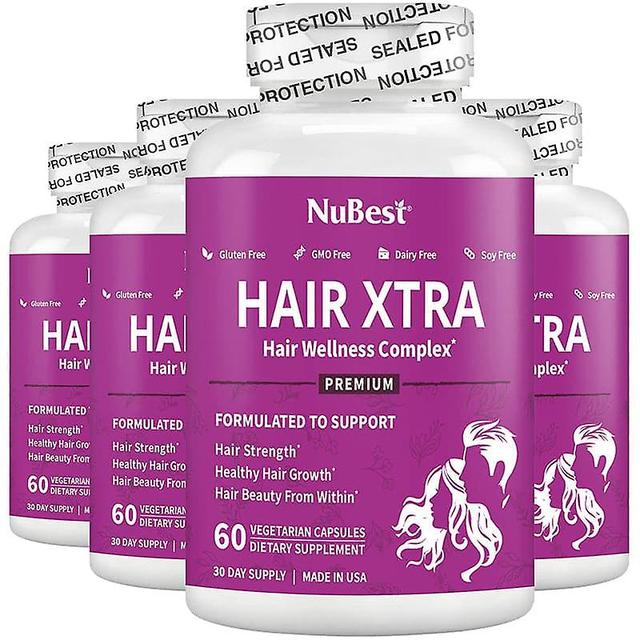 NuBest Hair Xtra, Premium Hair Growth & Hair Volume Support for Men & Women, 60 Vegan Capsules on Productcaster.