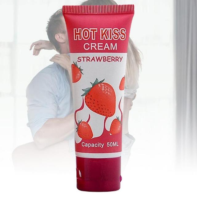 Portable Gentle Human Lubricant Fruit Flavored Silky Smooth Body Massage Lubricating Oil for Women Men Strawberry on Productcaster.