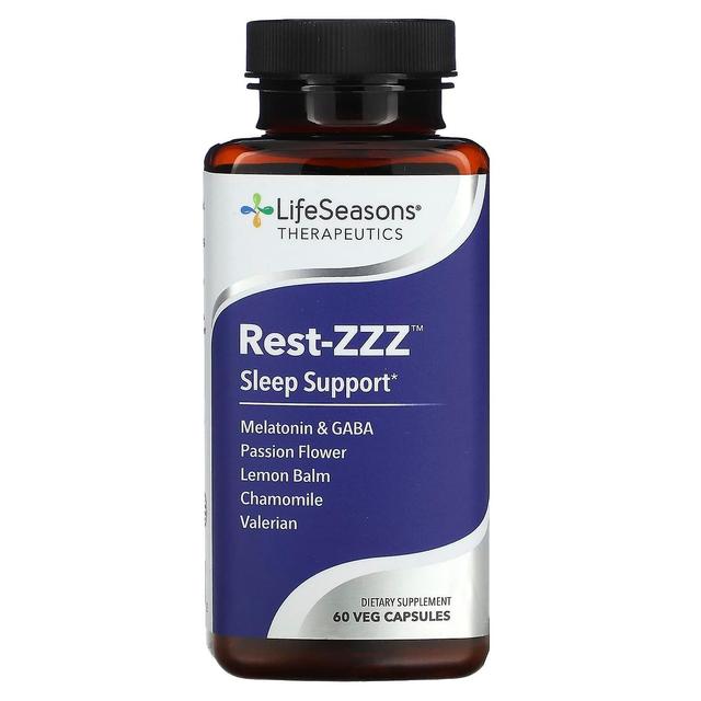 LifeSeasons, Rest-ZZZ, Slaapondersteuning, 60 Veg Capsules on Productcaster.