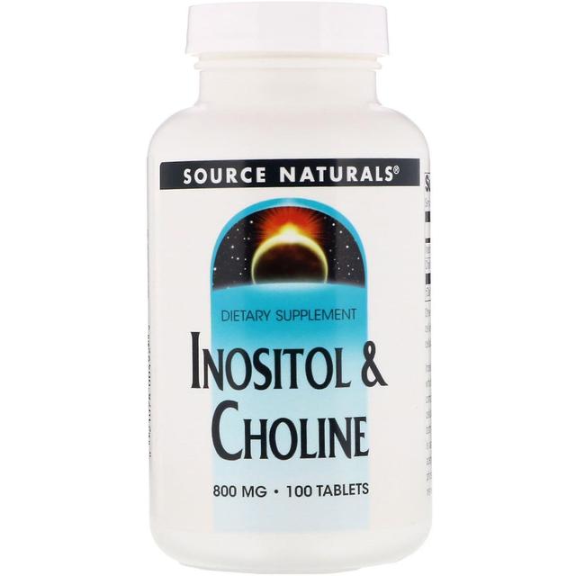 Source Naturals, Inositol & Choline, 800 mg, 100 Tablets on Productcaster.