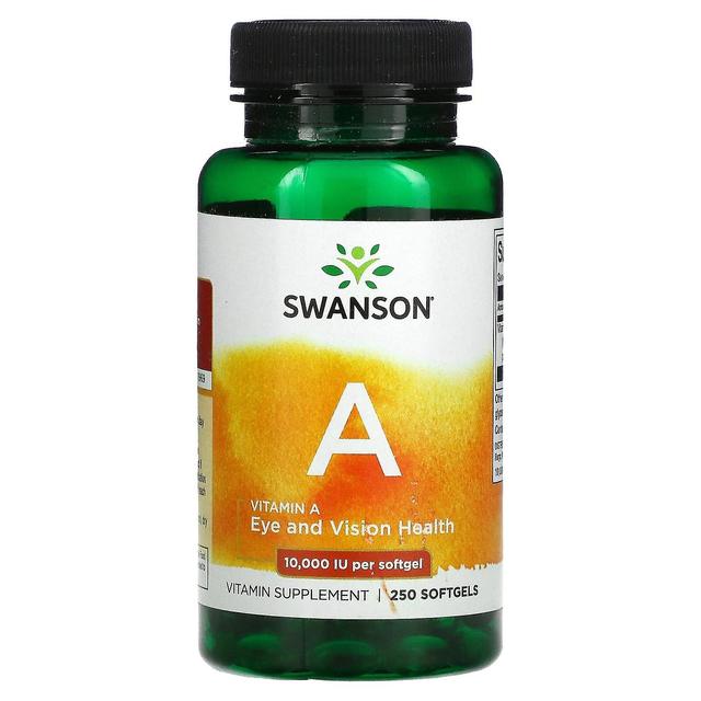 Swanson, Vitamin A, 10,000 IU, 250 Softgels on Productcaster.