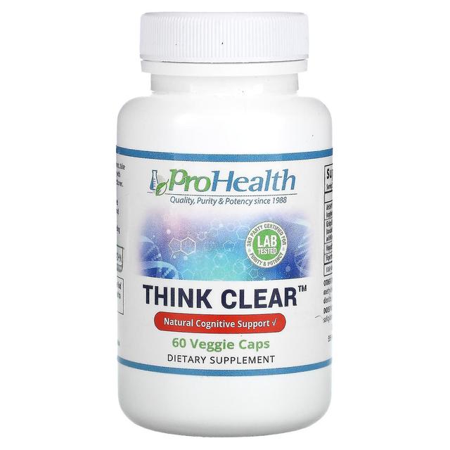 ProHealth Longevity, Think Clear, 60 Veggie Caps on Productcaster.