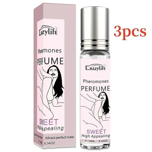 3szt Perfumy dla kobiet i mężczyzn Długotrwała woda toaletowa z feromonem Fresh Sweet Ocean Perfume 10ml pink on Productcaster.