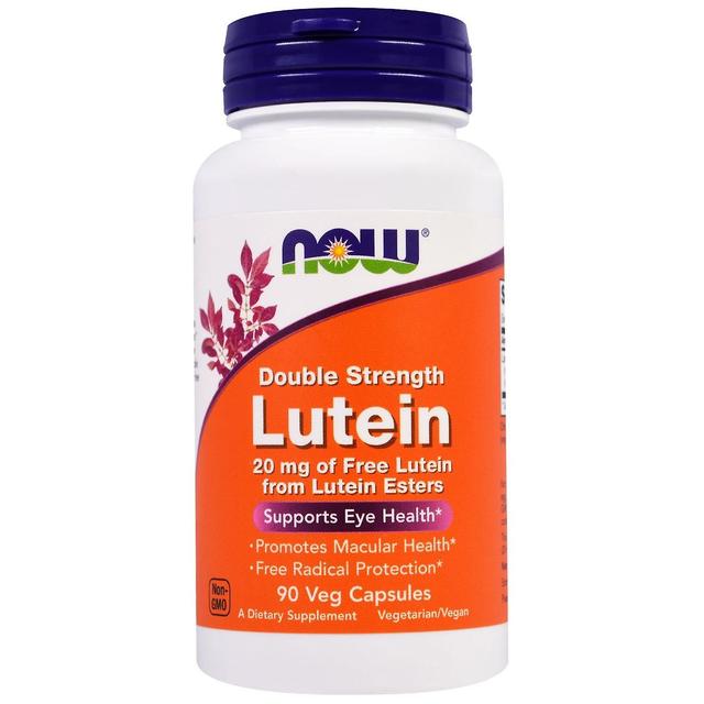 Now Foods, Lutein, Double Strength, 90 Veg Capsules on Productcaster.