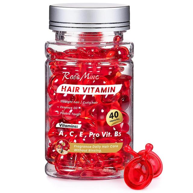 unbrand Hair Vitamin Serum Capsules, Hair Treatment Serum Oils No Rinse with Argan Macadamia Avocado Oils Enriched Hair Vitamins A, C, E, Pro B5-40... on Productcaster.