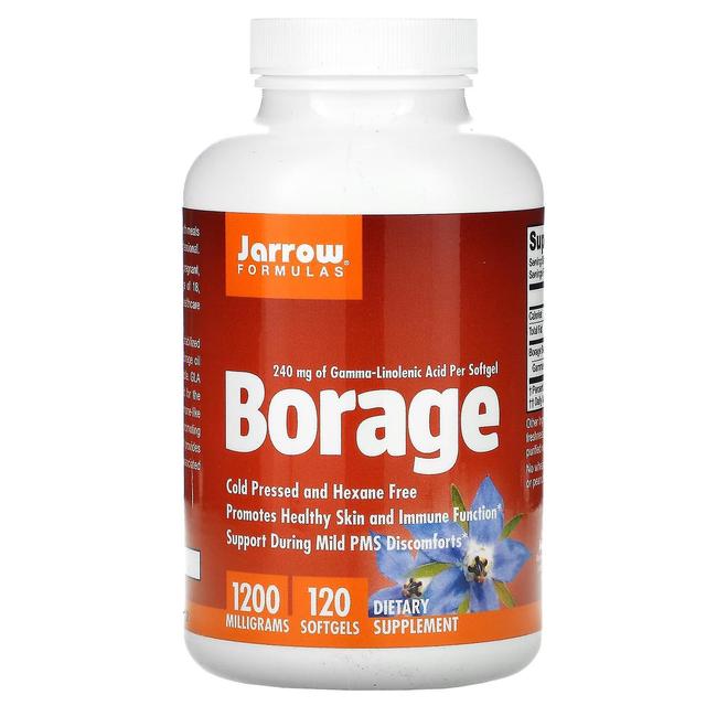 Jarrow Formulas, Borage, GLA-240, 1200 mg, 120 Softgels on Productcaster.