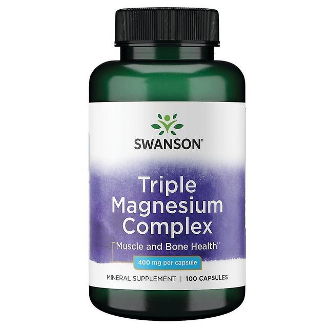 Swanson Triple Magnesium Complex 400 mg 100 Capsules on Productcaster.