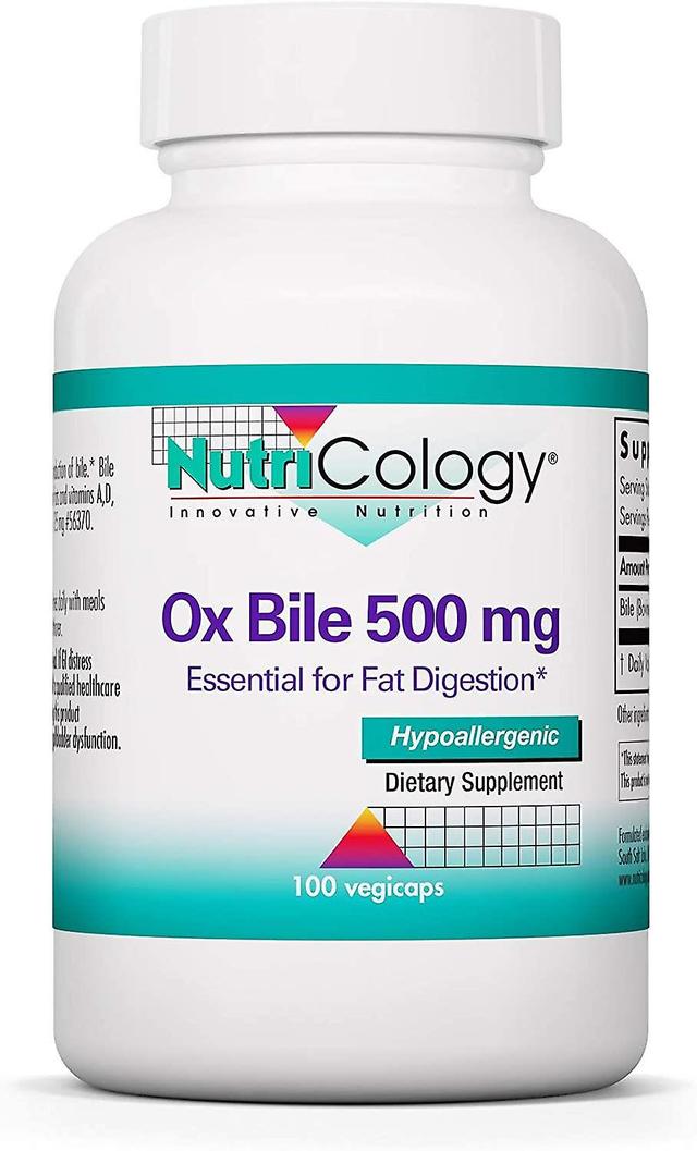 Nutricology Ox Bile 500mg 100 Capsules on Productcaster.