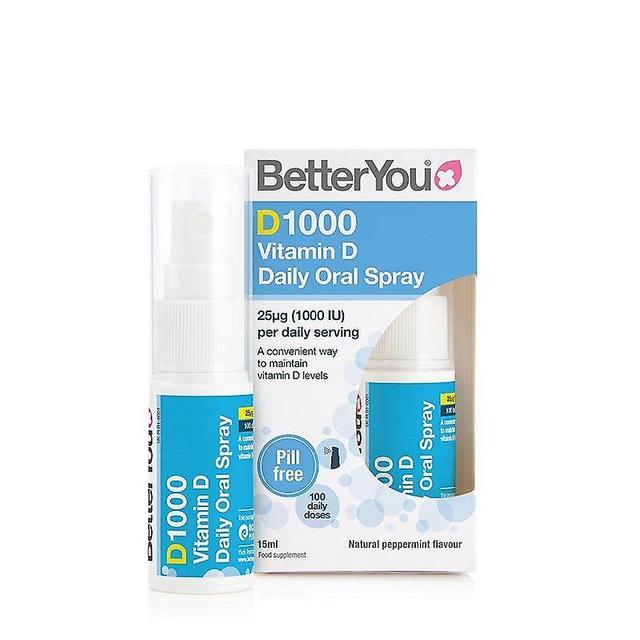 Better You BetterYou DLux1000 Vitamin D Oral Spray 15ml on Productcaster.