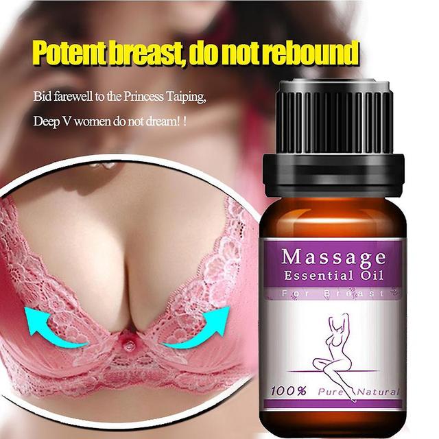 Flye Breast Enlargement Massage Essential Oil Chest Chest Firm 10ml Purple on Productcaster.