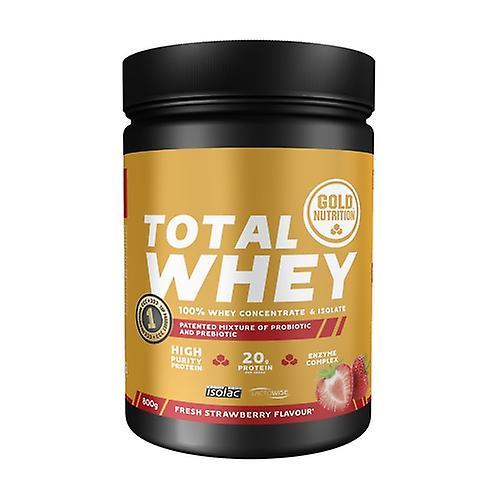 Gold Nutrition Total strawberry whey 800 g of powder on Productcaster.