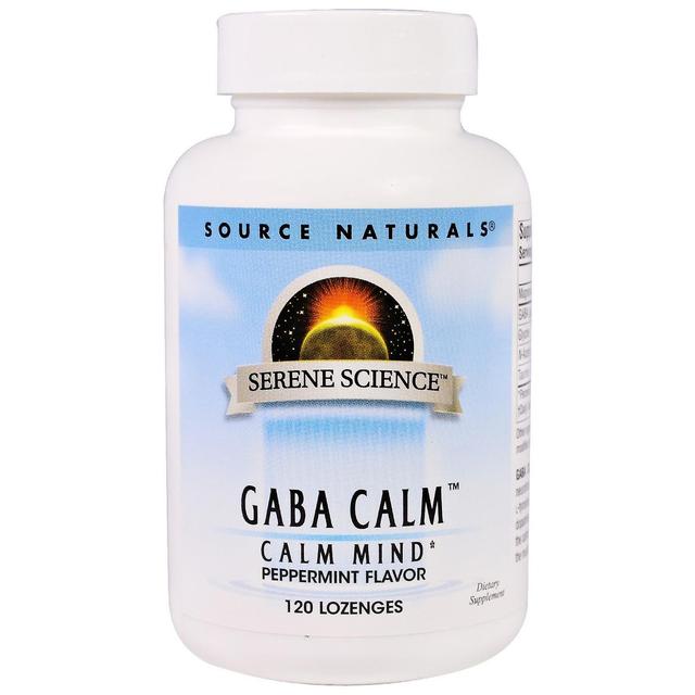 Source Naturals Fonte Naturali, GabA Calma, Sapore di Menta Piperta, 120 Losanghe on Productcaster.