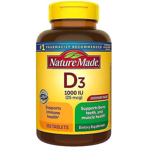 Nature made vitamin d3, 350 tablets, vitamin d 1000 iu (25 mcg) on Productcaster.