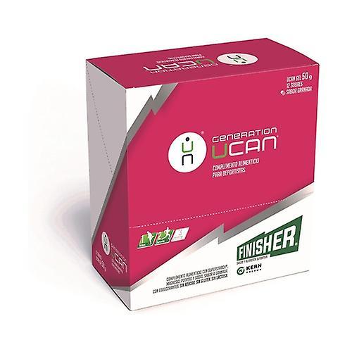 Finisher Gel Ucan pomegranate 12 packets on Productcaster.