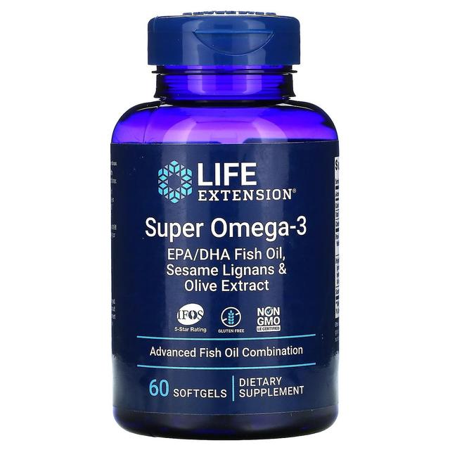 Life Extension, Super Omega-3, 60 Softgels on Productcaster.